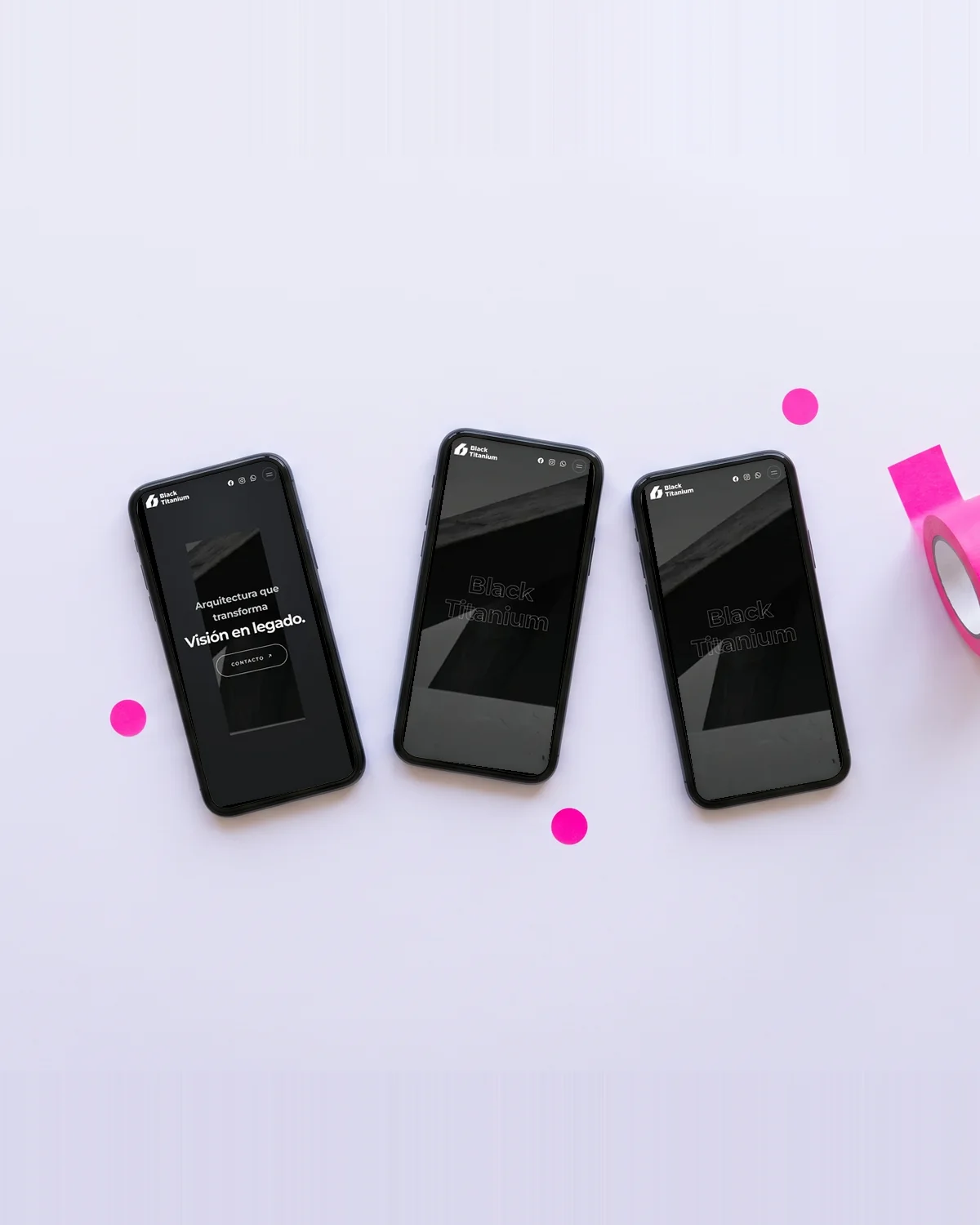 Black Titanium: Sitio corporativo